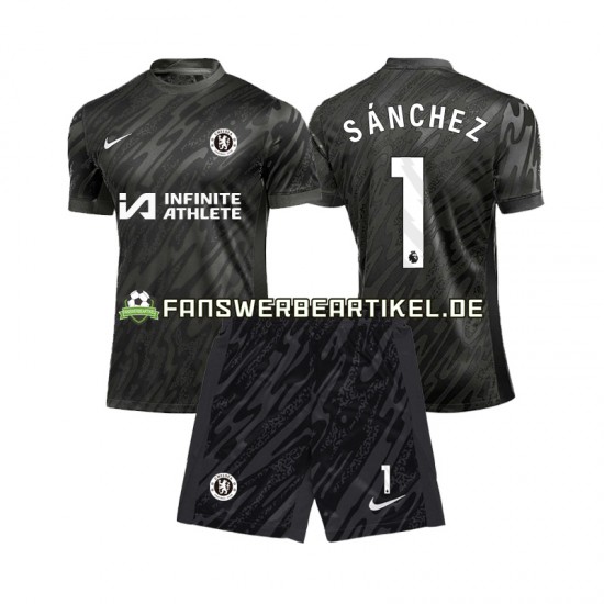 Robert Sanchez 1 Torwart Trikot Chelsea Kinder Auswärtsausrüstung 2024-2025 Kurzarm