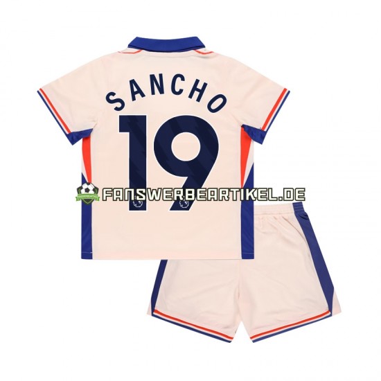 Jadon Sancho 19 Trikot Chelsea Kinder Auswärtsausrüstung 2024-2025 Kurzarm