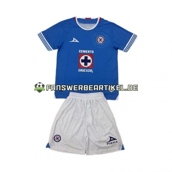 Trikot Cruz Azul Kinder Heimausrüstung 2024-2025 Kurzarm