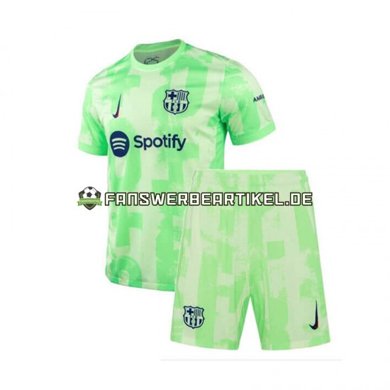 Trikot FC Barcelona Kinder Ausweich ausrüstung 2024-2025 Kurzarm