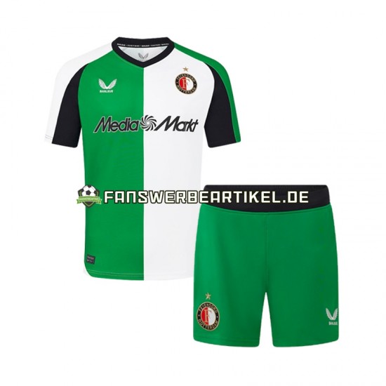 Trikot Feyenoord Rotterdam Kinder Ausweich ausrüstung 2024-2025 Kurzarm