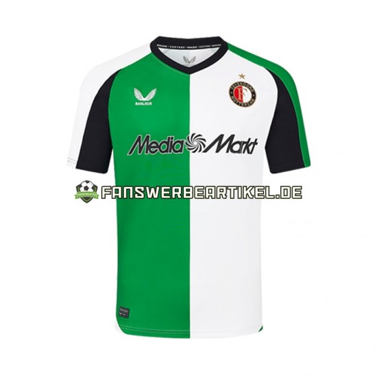 Trikot Feyenoord Rotterdam Herren Ausweich ausrüstung 2024-2025 Kurzarm