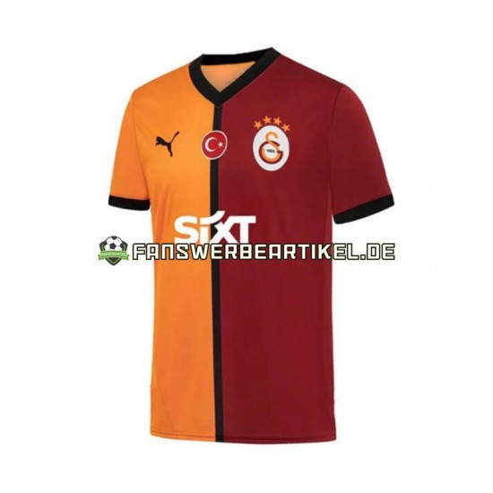 Trikot Galatasaray Herren Heimausrüstung 2024-2025 Kurzarm