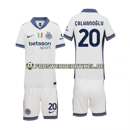 Hakan Calhanoglu 20 Trikot Inter Mailand Kinder Auswärtsausrüstung 2024-2025 Kurzarm