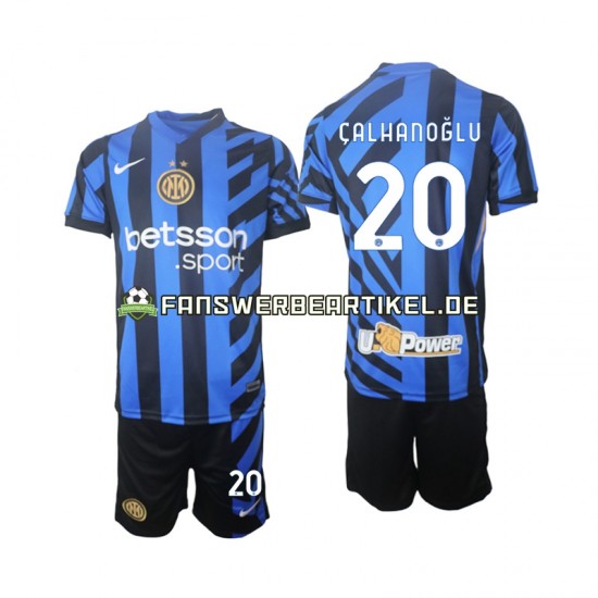 Hakan Calhanoglu 20 Trikot Inter Mailand Kinder Heimausrüstung 2024-2025 Kurzarm