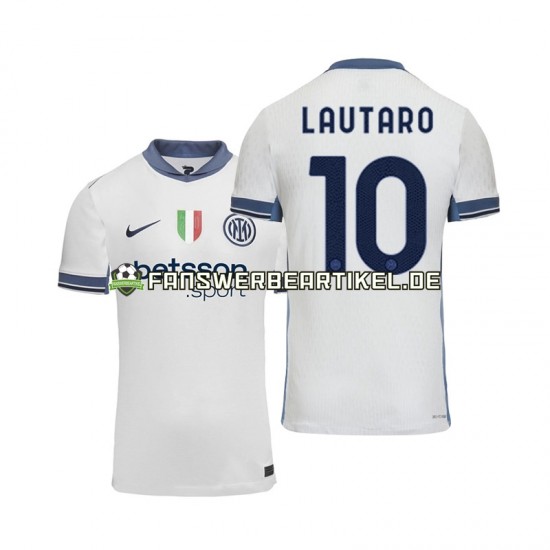 Lautaro 10 Trikot Inter Mailand Herren Auswärtsausrüstung 2024-2025 Kurzarm