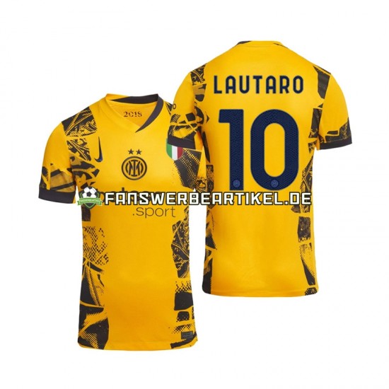 Lautaro 10 Trikot Inter Mailand Herren Ausweich ausrüstung 2024-2025 Kurzarm