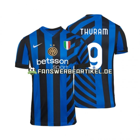 Marcus Thuram 9 Trikot Inter Mailand Herren Heimausrüstung 2024-2025 Kurzarm