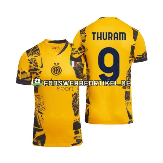 Marcus Thuram 9 Trikot Inter Mailand Herren Ausweich ausrüstung 2024-2025 Kurzarm