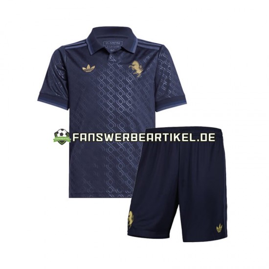 Trikot Juventus Turin Kinder Ausweich ausrüstung 2024-2025 Kurzarm