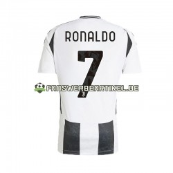 Cristiano Ronaldo 7 Trikot Juventus Turin Herren Heimausrüstung 2024-2025 Kurzarm
