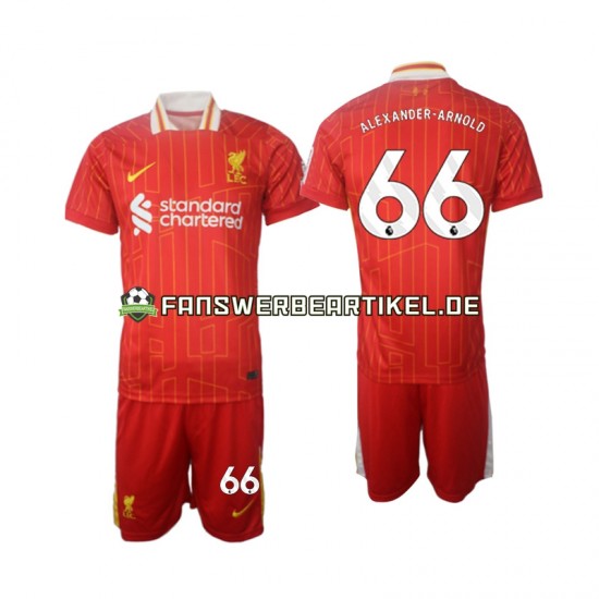 Alexander-Arnold 66 Trikot Liverpool Kinder Heimausrüstung 2024-2025 Kurzarm