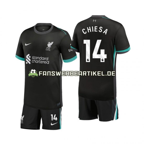 Chiesa 14 Trikot Liverpool Kinder Auswärtsausrüstung 2024-2025 Kurzarm