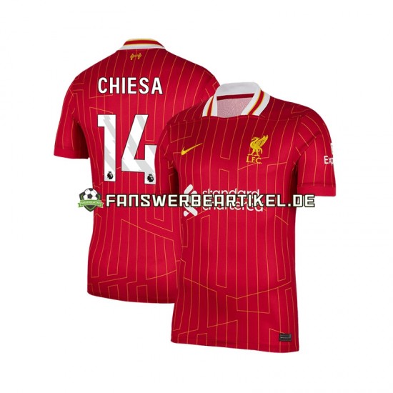 Federico Chiesa 14 Trikot Liverpool Herren Heimausrüstung 2024-2025 Kurzarm