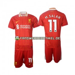 M.Salah 11 Trikot Liverpool Kinder Heimausrüstung 2024-2025 Kurzarm