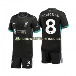 Szoboszlai 8 Trikot Liverpool Kinder Auswärtsausrüstung 2024-2025 Kurzarm