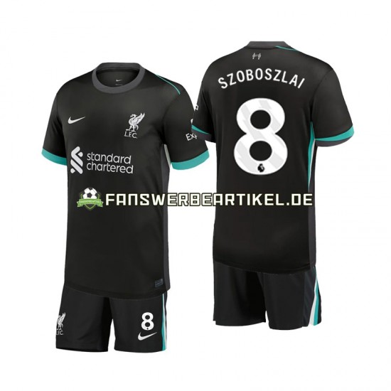 Szoboszlai 8 Trikot Liverpool Kinder Auswärtsausrüstung 2024-2025 Kurzarm