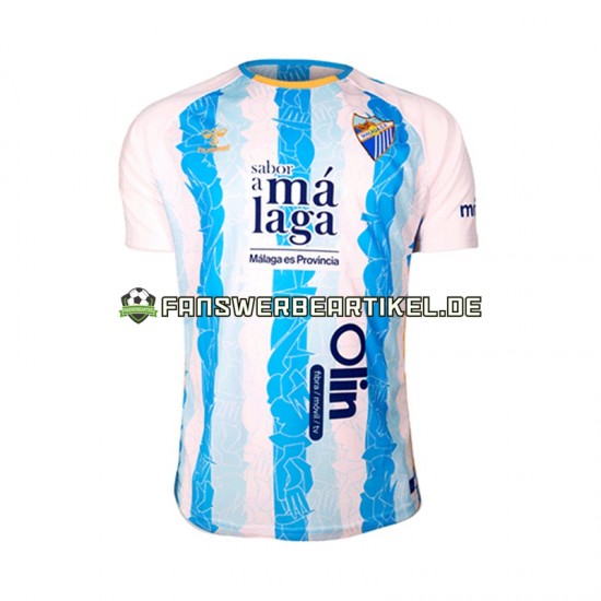 Trikot Málaga CF Herren Heimausrüstung 2024-2025 Kurzarm