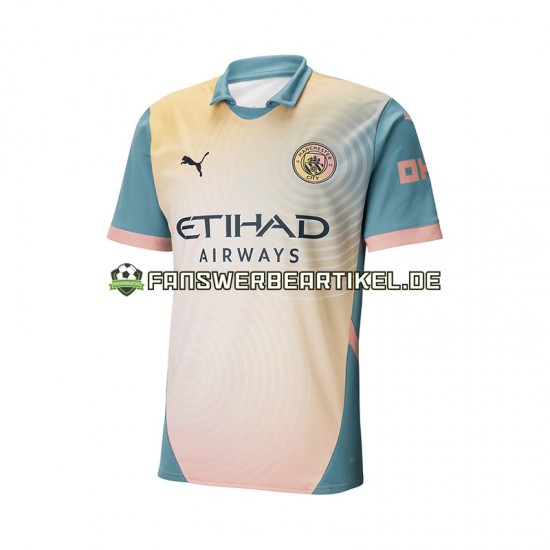 Trikot Manchester City Herren Viertes ausrüstung 2024-2025 Kurzarm