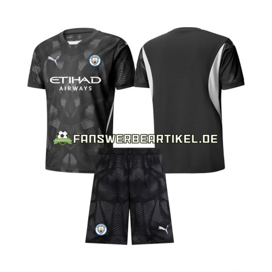 Torwart Trikot Manchester City Kinder Viertes ausrüstung 2024-2025 Kurzarm