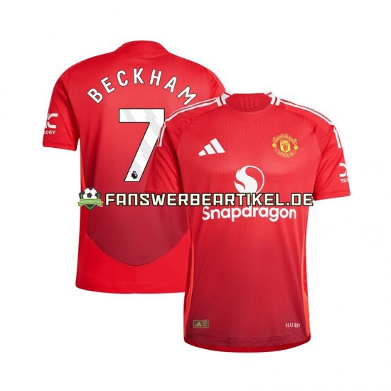 Beckham 7 Trikot Manchester United Herren Heimausrüstung 2024-2025 Kurzarm