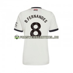 Bruno Fernandes 8 Trikot Manchester United Herren Ausweich ausrüstung 2024-2025 Kurzarm