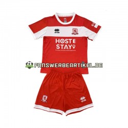 Trikot Middlesbrough Kinder Heimausrüstung 2024-2025 Kurzarm