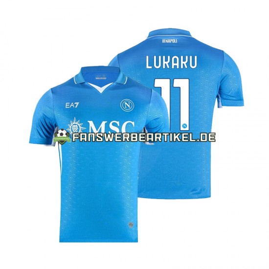 Lukaku 11 Trikot SSC Neaples Herren Heimausrüstung 2024-2025 Kurzarm