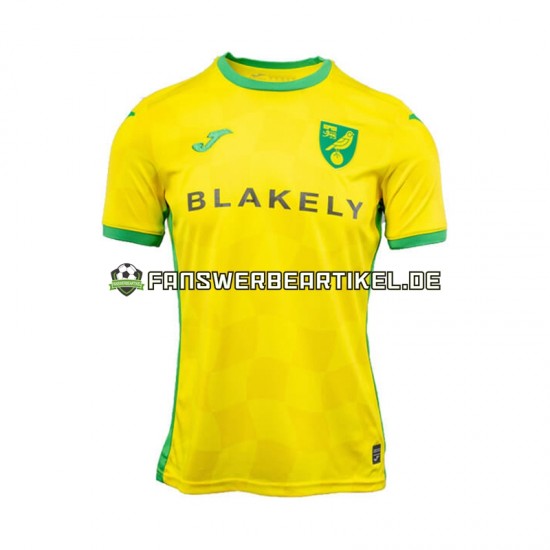 Trikot Norwich City Herren Heimausrüstung 2024-2025 Kurzarm