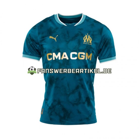 Trikot Olympique Marseille Herren Auswärtsausrüstung 2024-2025 Kurzarm