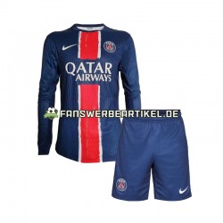 Trikot Paris Saint-Germain Kinder Heimausrüstung 2024-2025 Langarm