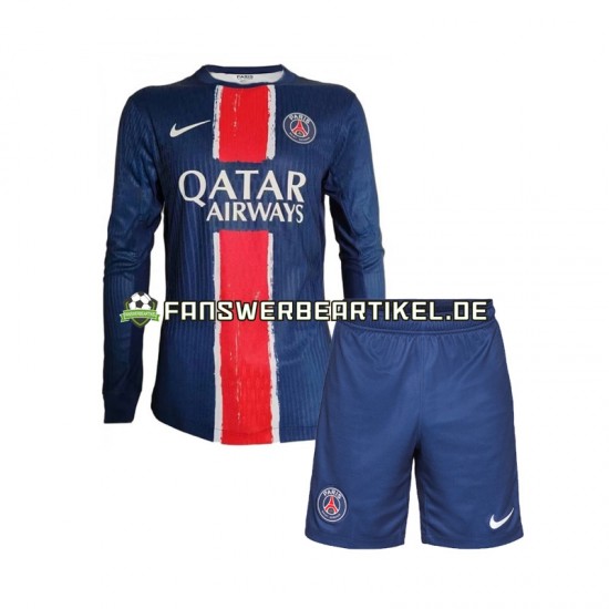 Trikot Paris Saint-Germain Kinder Heimausrüstung 2024-2025 Langarm