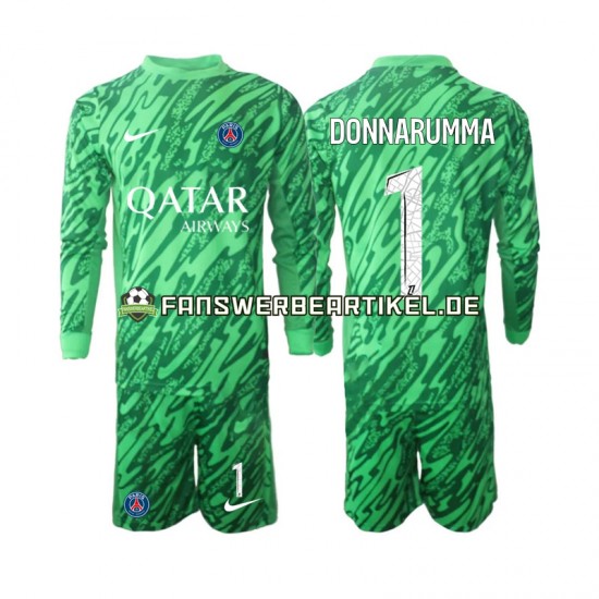 Gianluigi Donnarumma 1 Torwart Trikot Paris Saint-Germain Kinder Auswärtsausrüstung 2024-2025 Langarm