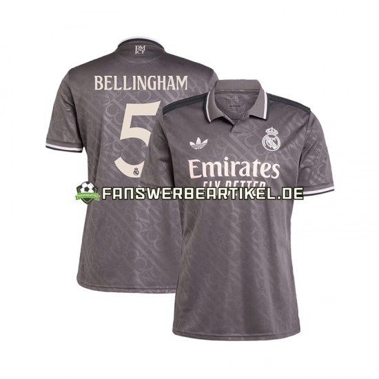 BELLINGHAM 5 Trikot Real Madrid Herren Ausweich ausrüstung 2024-2025 Kurzarm