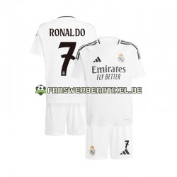 Cristiano Ronaldo 7 Trikot Real Madrid Kinder Heimausrüstung 2024-2025 Kurzarm