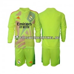 Torwart Trikot Real Madrid Kinder Viertes ausrüstung 2024-2025 Langarm