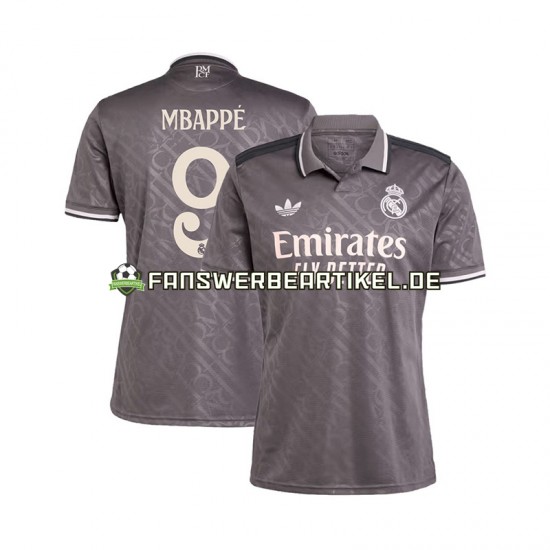 Kylian Mbappe 9 Trikot Real Madrid Herren Ausweich ausrüstung 2024-2025 Kurzarm