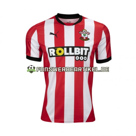 Trikot Southampton Herren Heimausrüstung 2024-2025 Kurzarm