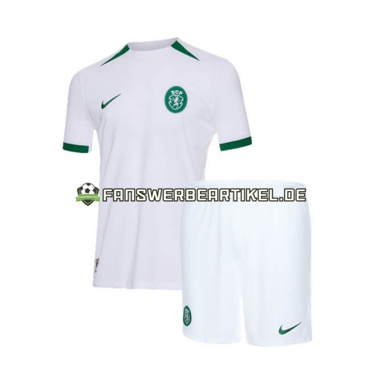 Trikot Sporting CP Kinder Auswärtsausrüstung 2024-2025 Kurzarm