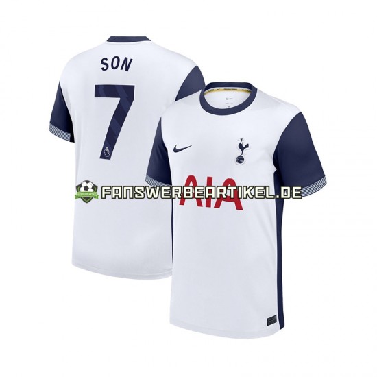 Son Heung-Min 7 Trikot Tottenham Hotspur Herren Heimausrüstung 2024-2025 Kurzarm