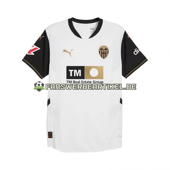 Trikot Valencia CF Herren Heimausrüstung 2024-2025 Kurzarm