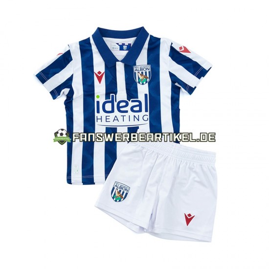 Trikot West Bromwich Albion Kinder Heimausrüstung 2024-2025 Kurzarm