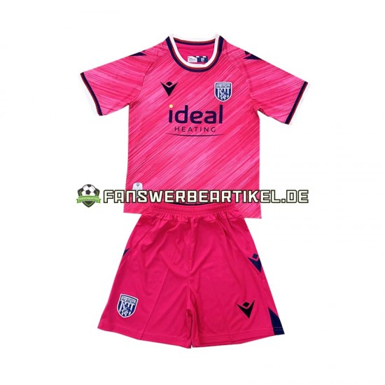 Trikot West Bromwich Albion Kinder Ausweich ausrüstung 2024-2025 Kurzarm