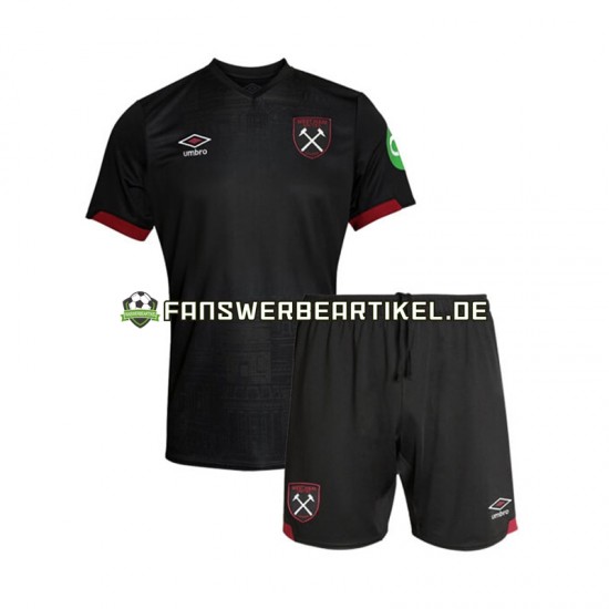 Trikot West Ham United Kinder Auswärtsausrüstung 2024-2025 Kurzarm