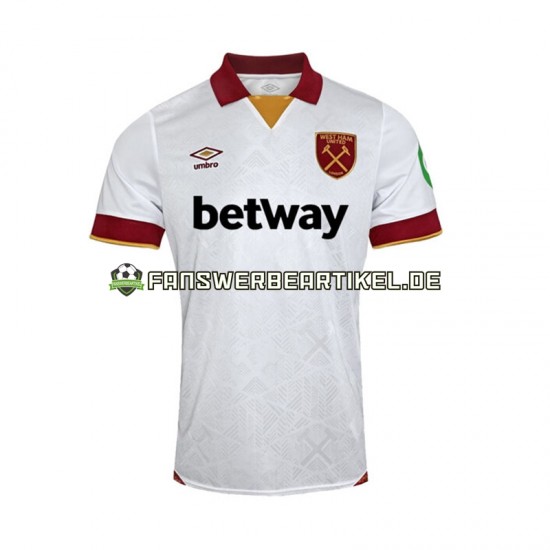 Trikot West Ham United Herren Ausweich ausrüstung 2024-2025 Kurzarm