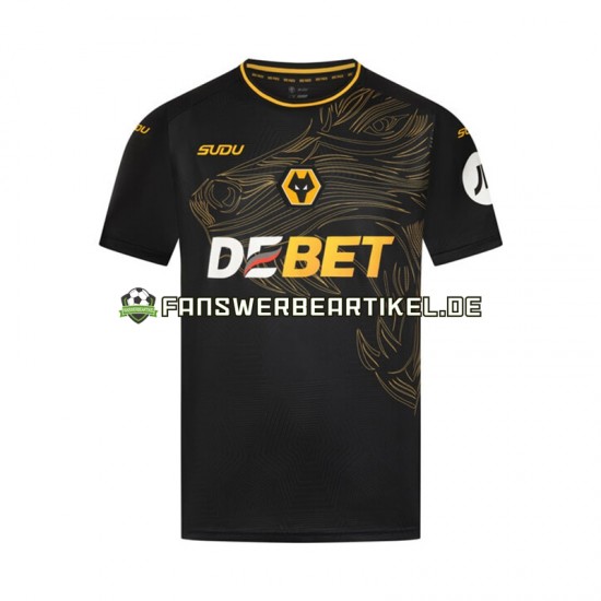 Trikot Wolverhampton Wanderers Herren Auswärtsausrüstung 2024-2025 Kurzarm