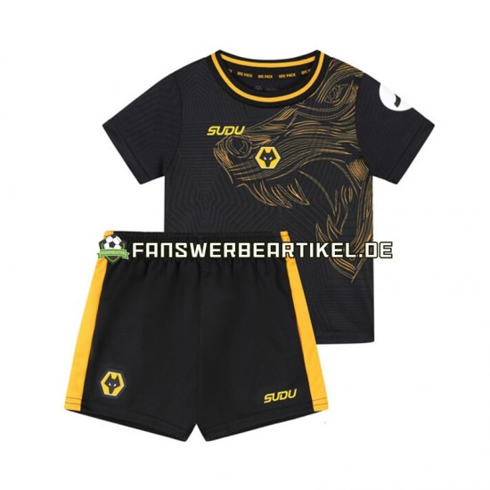 Trikot Wolverhampton Wanderers Kinder Auswärtsausrüstung 2024-2025 Kurzarm