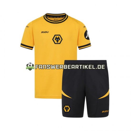 Trikot Wolverhampton Wanderers Kinder Heimausrüstung 2024-2025 Kurzarm