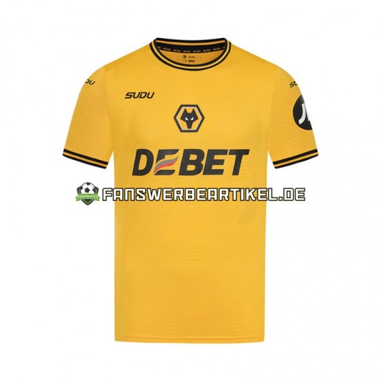 Trikot Wolverhampton Wanderers Herren Heimausrüstung 2024-2025 Kurzarm